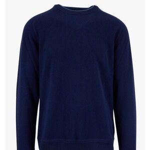 Raffi Men's Deep Blue Crewneck 100% Cashmere Sweater